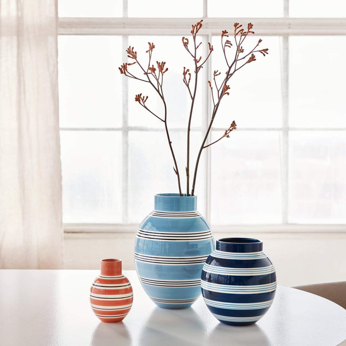 [product_category]-Kähler Omaggio Nuovo Vase H30 Blue-Kähler-5703779185064-690168-KAH-2
