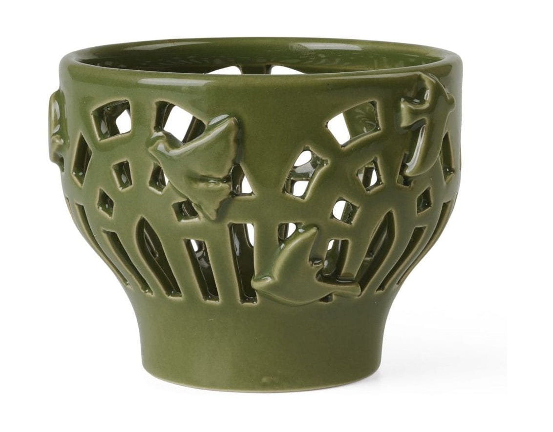 [product_category]-Kähler Orangery Tealight Holder ø9.5 Cm, Green Garden-Kähler-5703779186887-691203-KAH-1