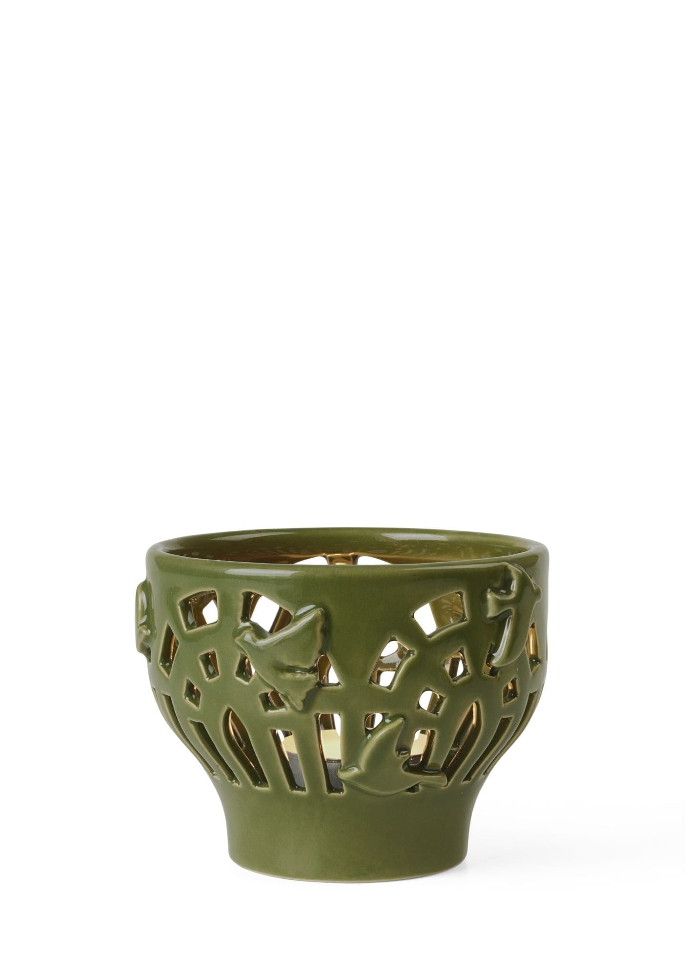 [product_category]-Kähler Orangery Tealight Holder ø9.5 Cm, Green Garden-Kähler-5703779186887-691203-KAH-2
