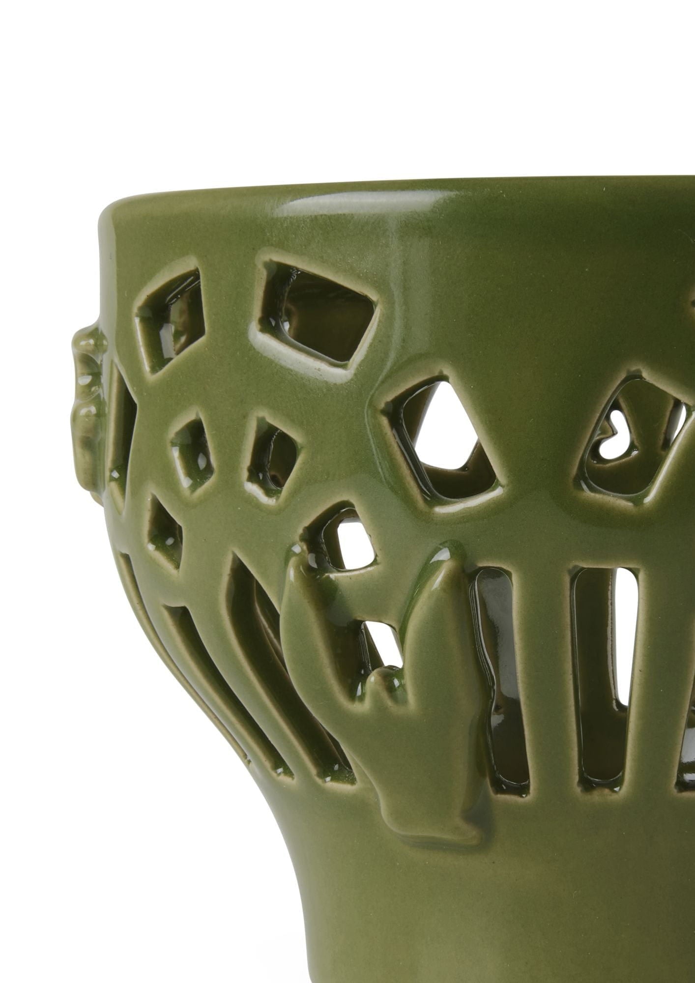 [product_category]-Kähler Orangery Tealight Holder ø9.5 Cm, Green Garden-Kähler-5703779186887-691203-KAH-3