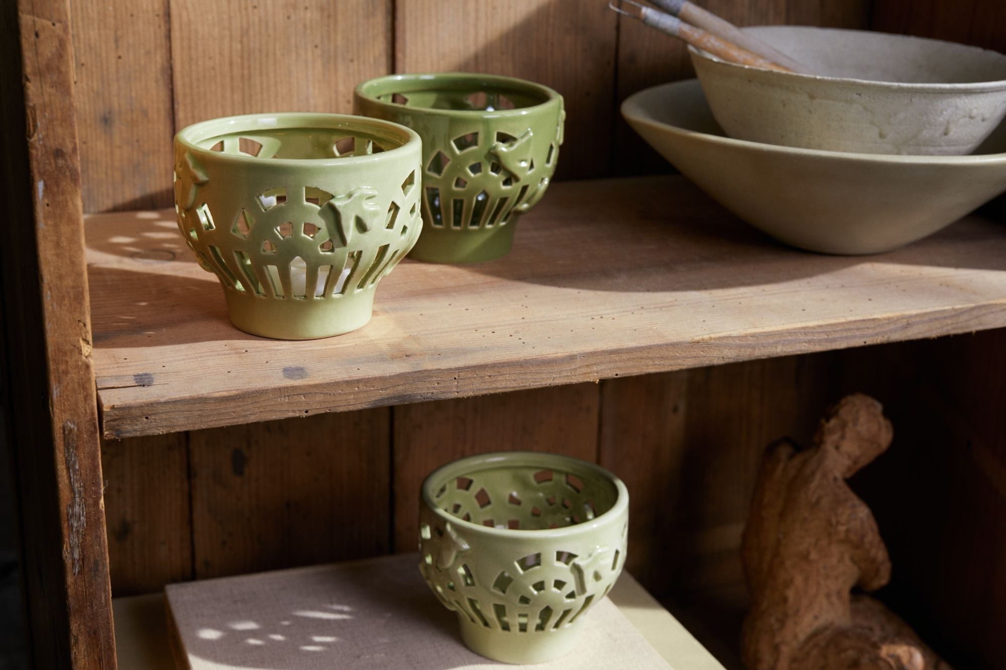 [product_category]-Kähler Orangery Tealight Holder ø9.5 Cm, Green Garden-Kähler-5703779186887-691203-KAH-7