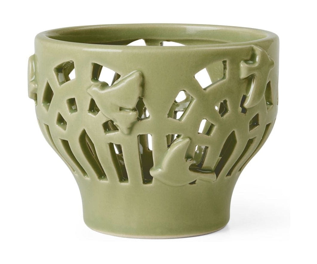 [product_category]-Kähler Orangery Tealight Holder ø9.5 Cm, Spring Leaf-Kähler-5703779187969-691207-KAH-1