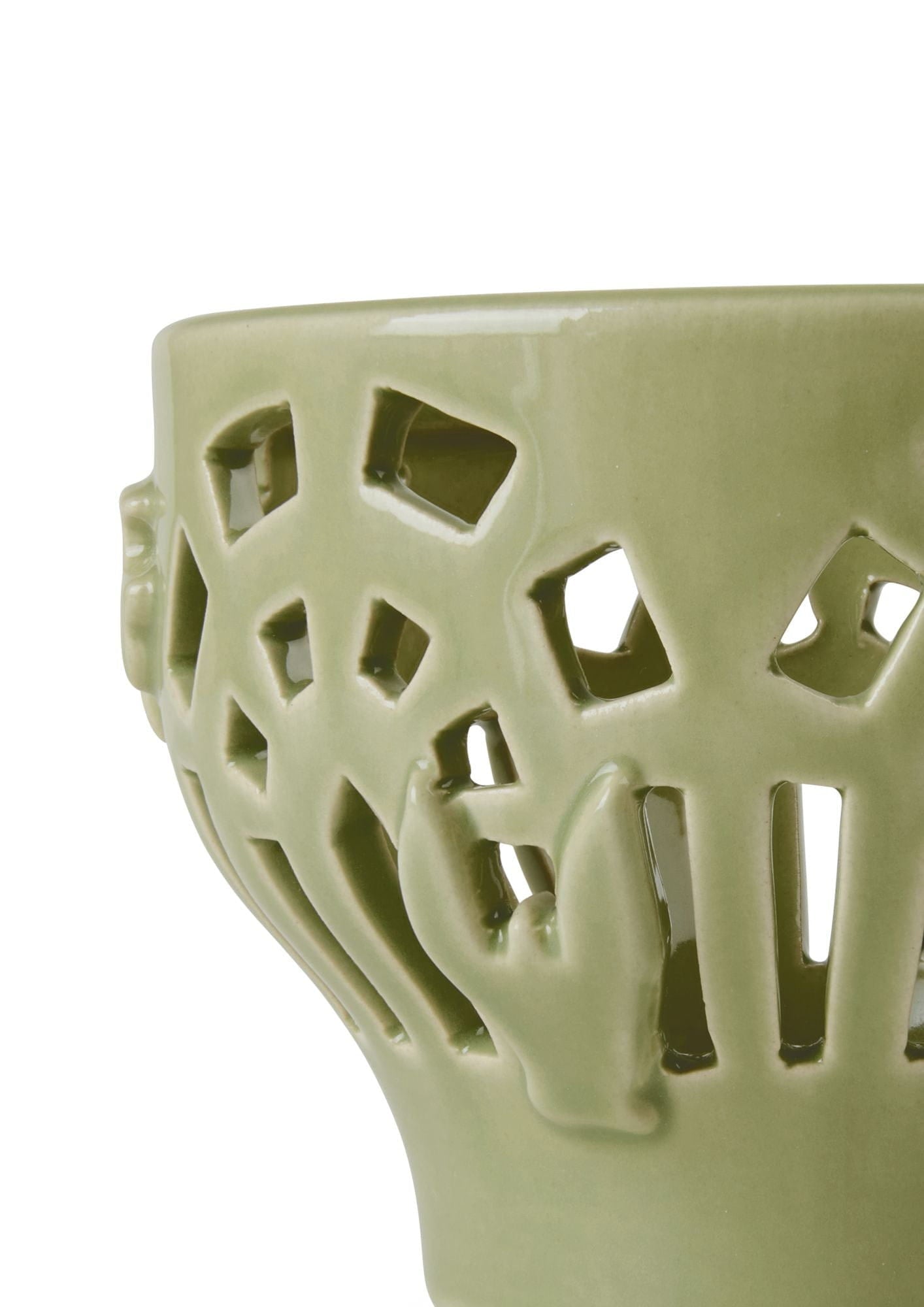 [product_category]-Kähler Orangery Tealight Holder ø9.5 Cm, Spring Leaf-Kähler-5703779187969-691207-KAH-3
