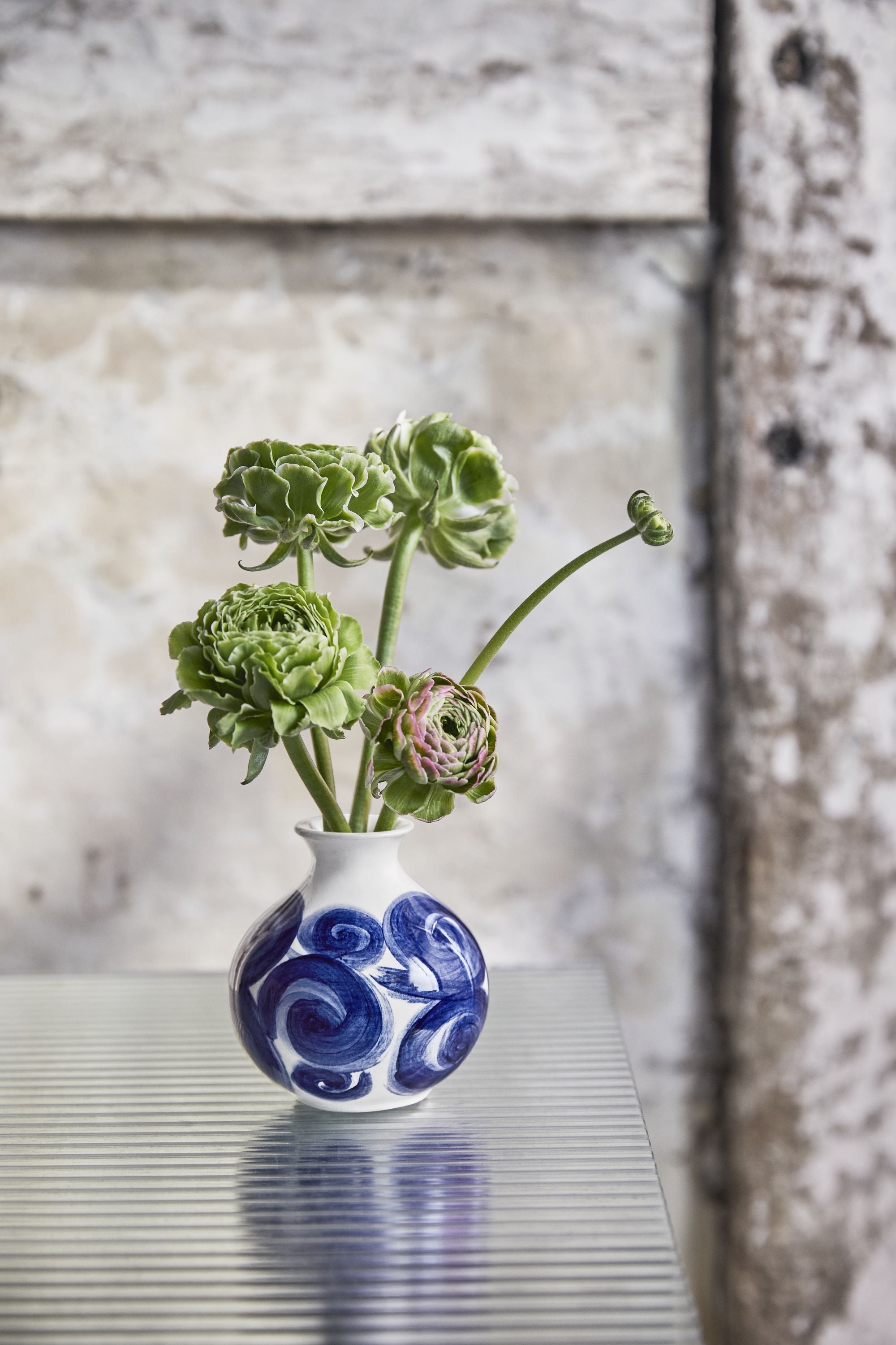 [product_category]-Kähler Tulle Vase H10.5 Cm Blue-Kähler-5703779187198-695010-KAH-5