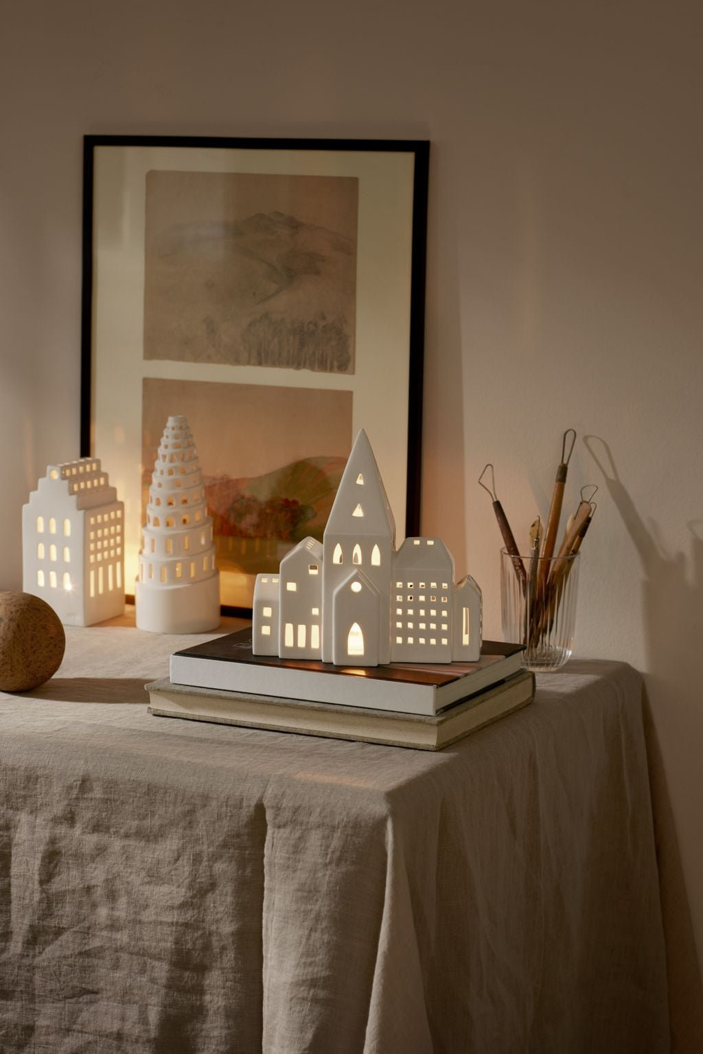 [product_category]-Kähler Urbania Lighthouse City, White-Kähler-5703779184944-693521-KÄH-14