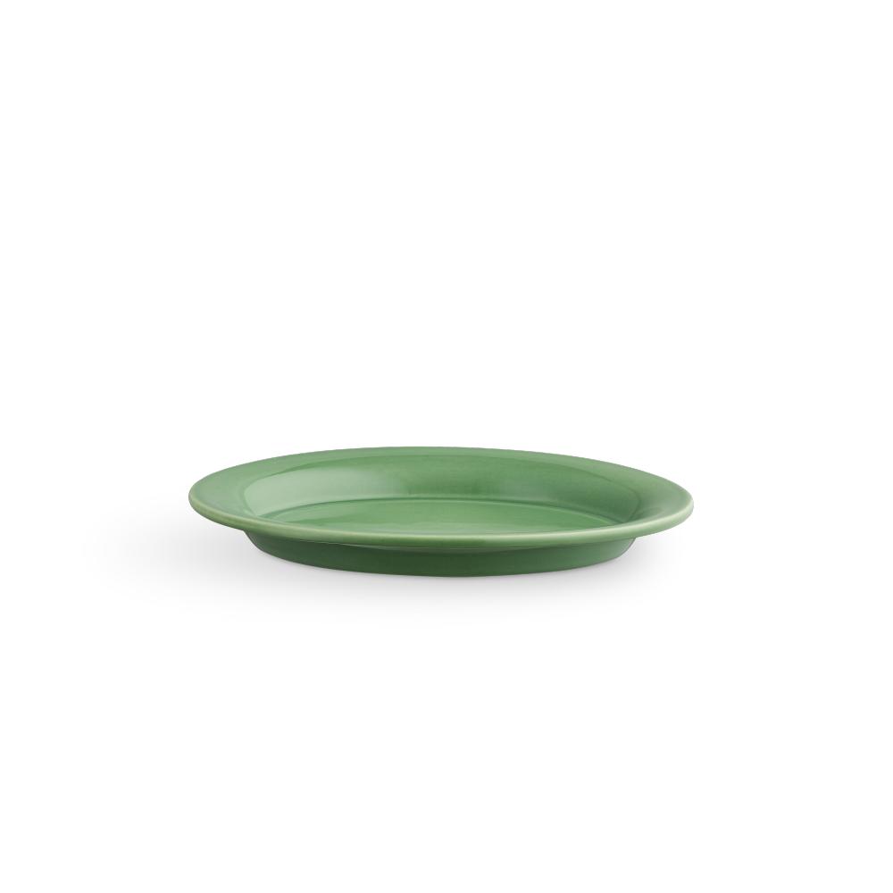 [product_category]-Kähler Ursula Oval Plate 18x13 Dark Green-Kähler-5703779183305-691987-KAH-1