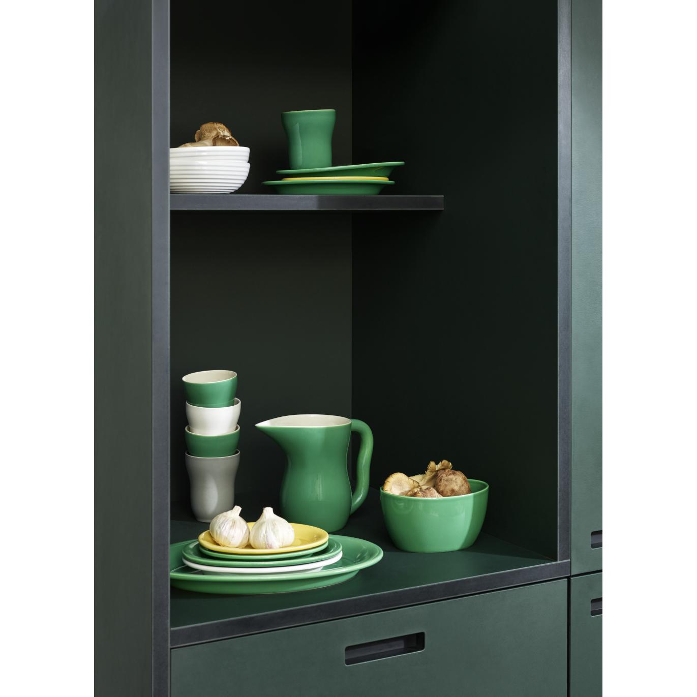 [product_category]-Kähler Ursula Oval Plate 18x13 Dark Green-Kähler-5703779183305-691987-KAH-5