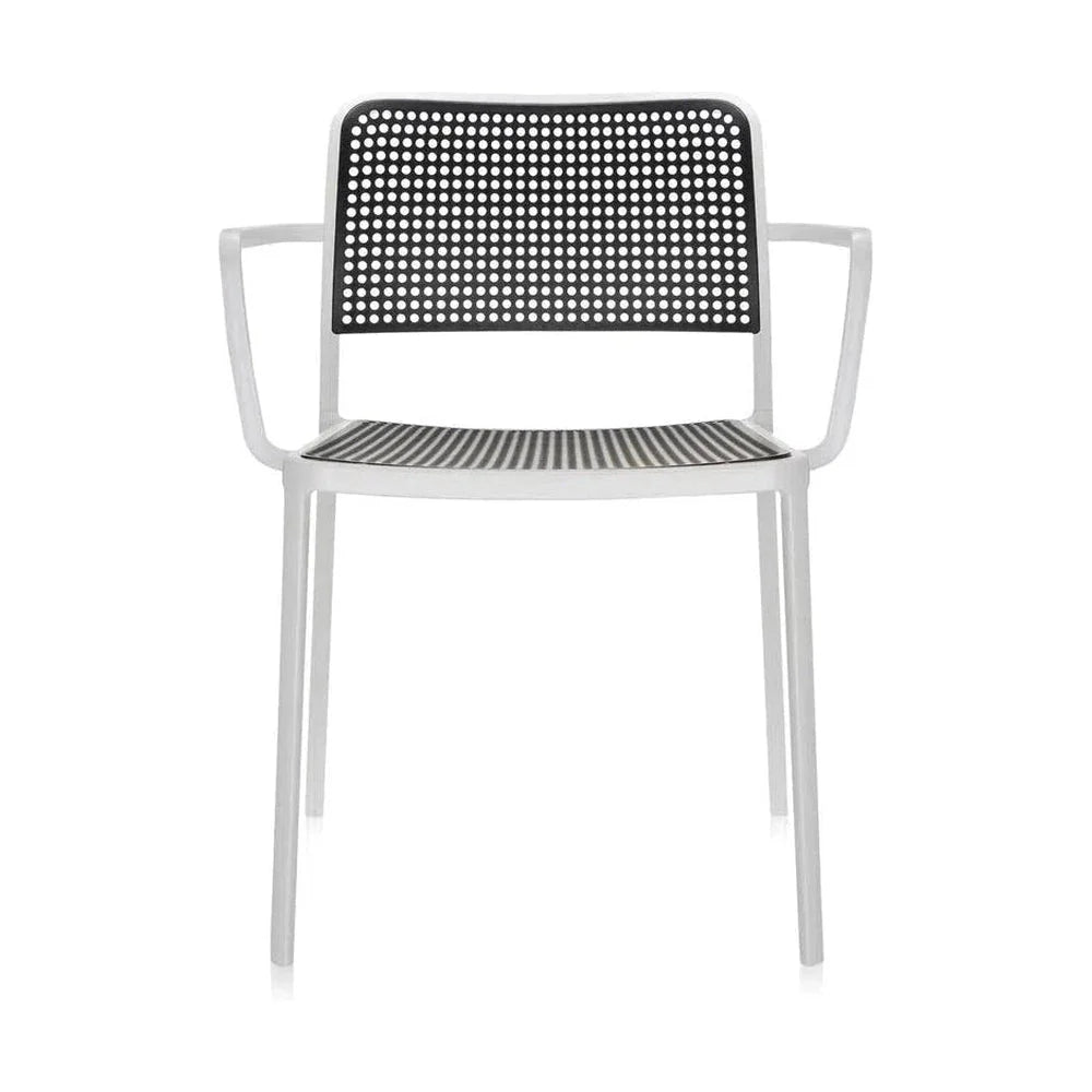 [product_category]-Kartell Audrey Armchair, White/Black-Kartell-8058967070996-05876B2-KAR-1
