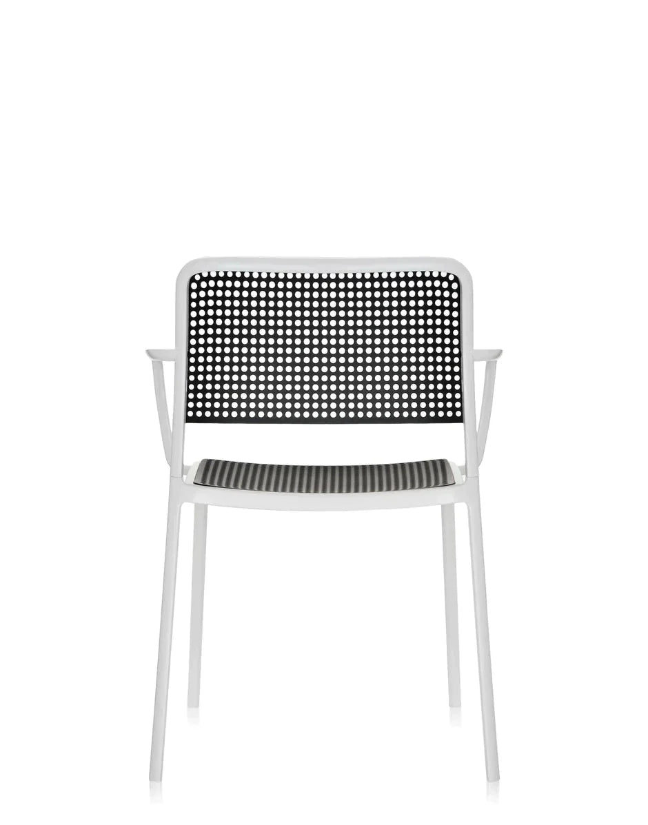 [product_category]-Kartell Audrey Armchair, White/Black-Kartell-8058967070996-05876B2-KAR-9