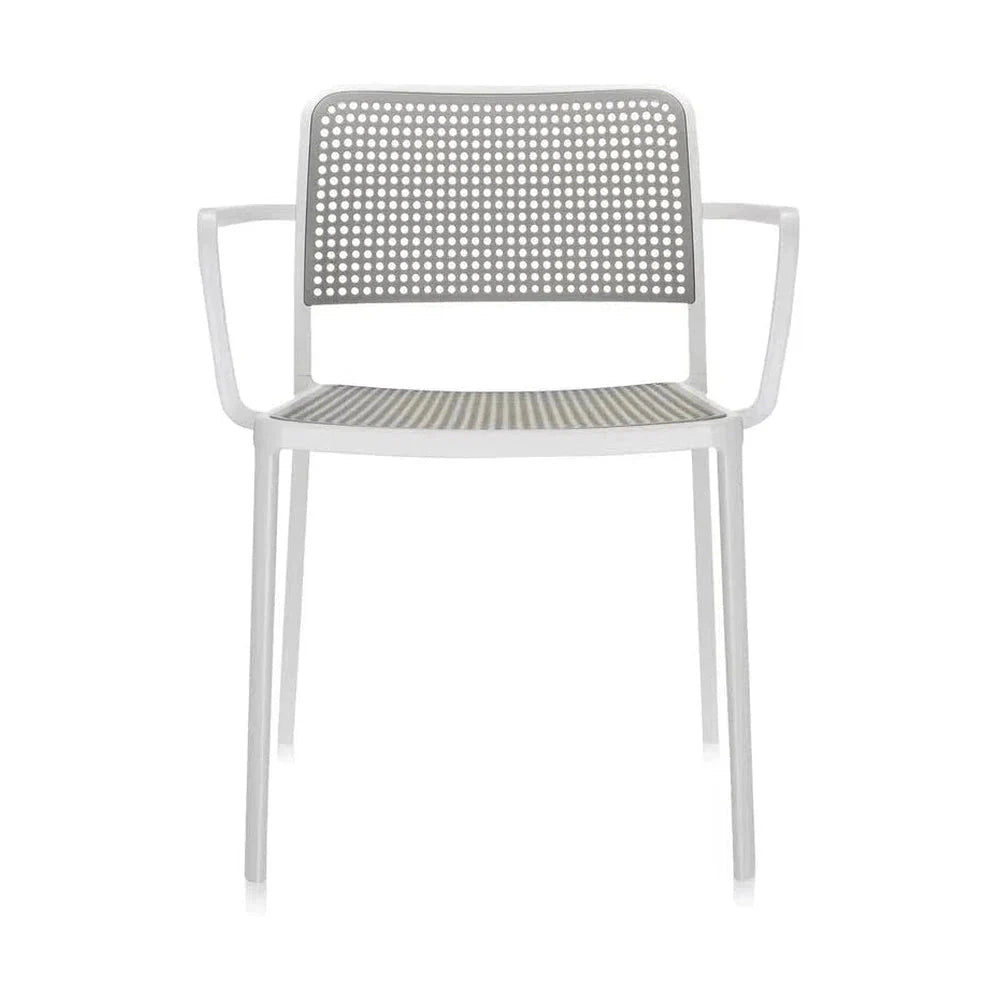[product_category]-Kartell Audrey Armchair, White/Light Grey-Kartell-8058967071009-05876B3-KAR-1
