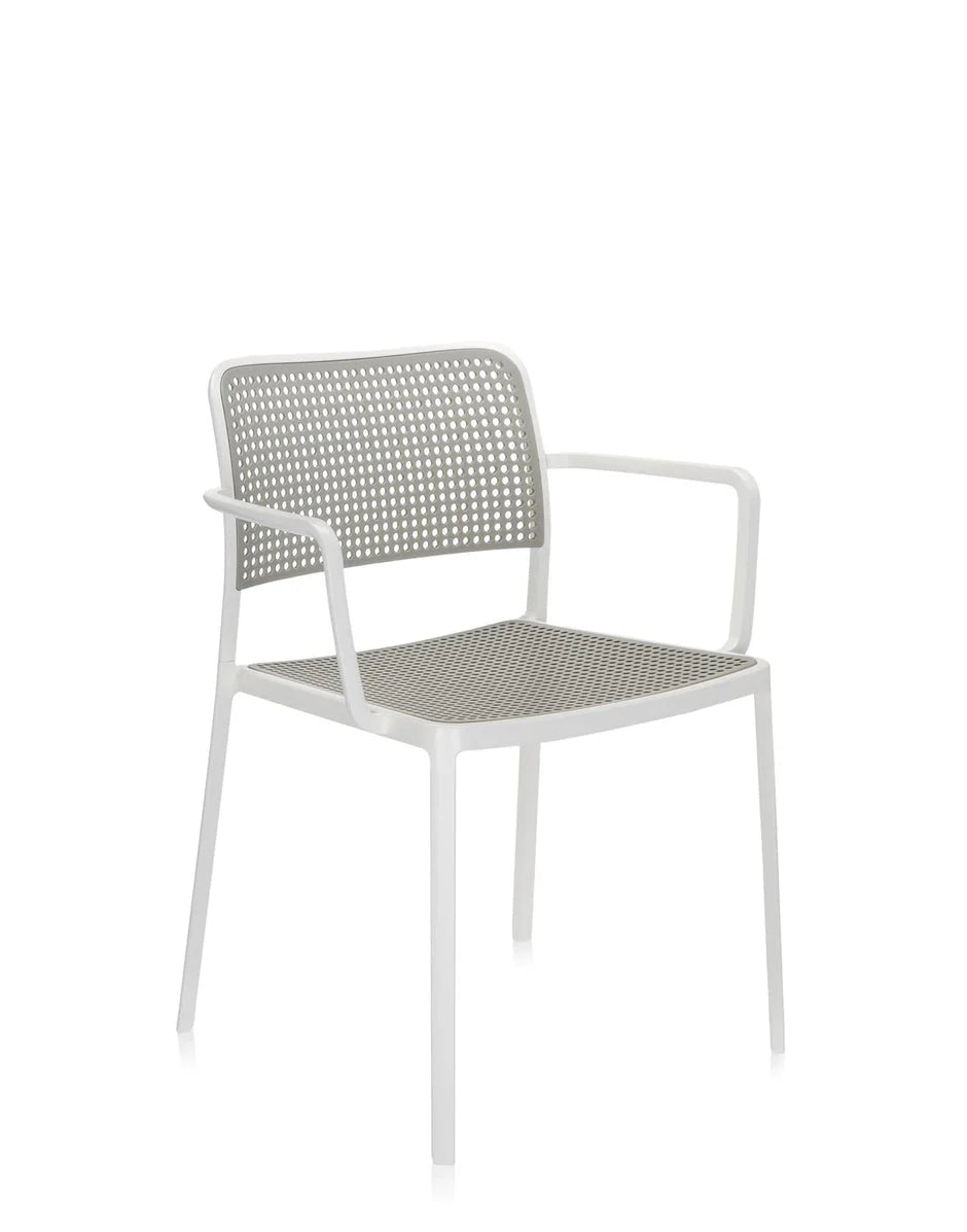 [product_category]-Kartell Audrey Armchair, White/Light Grey-Kartell-8058967071009-05876B3-KAR-2