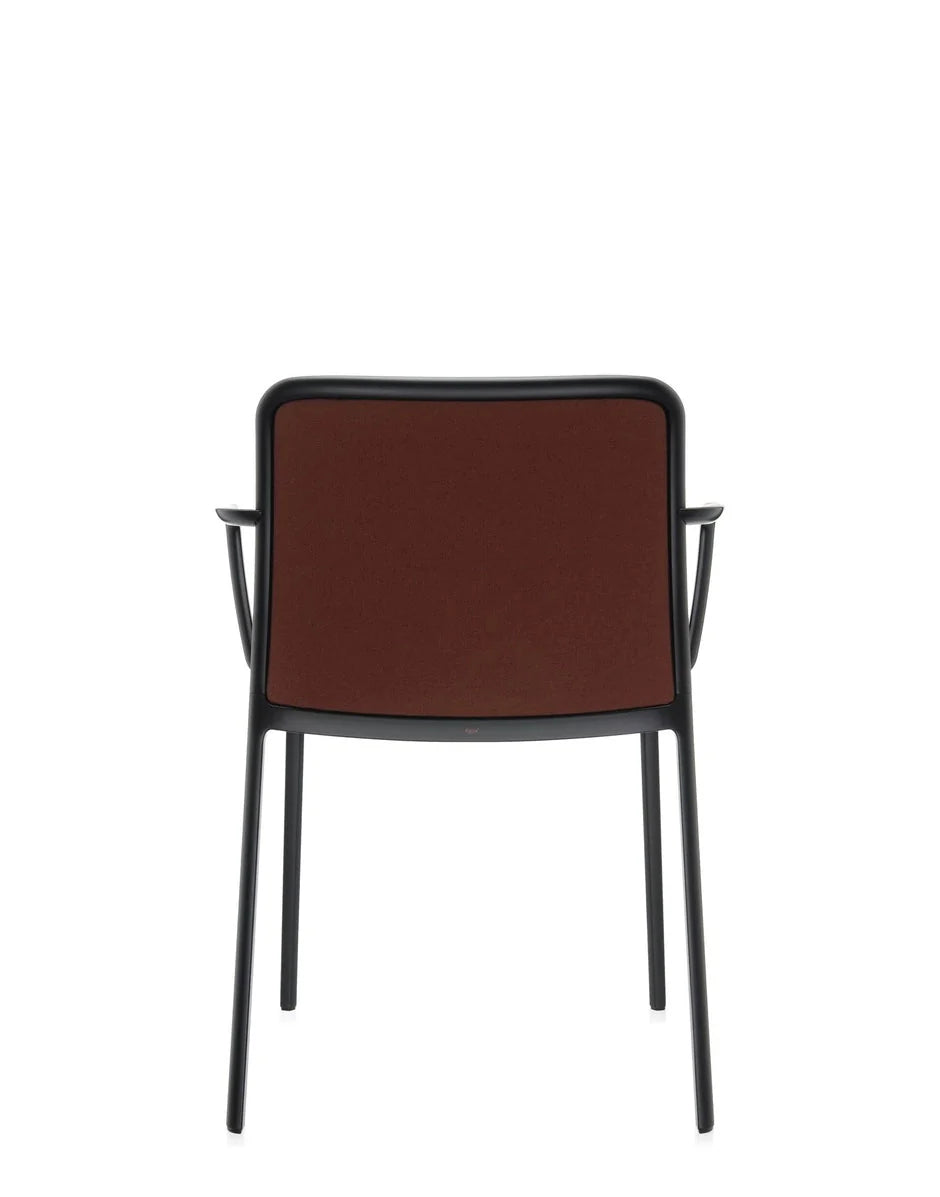[product_category]-Kartell Audrey Soft Armchair, Black/Brick Red-Kartell-8058967161977-05976NM-KAR-4