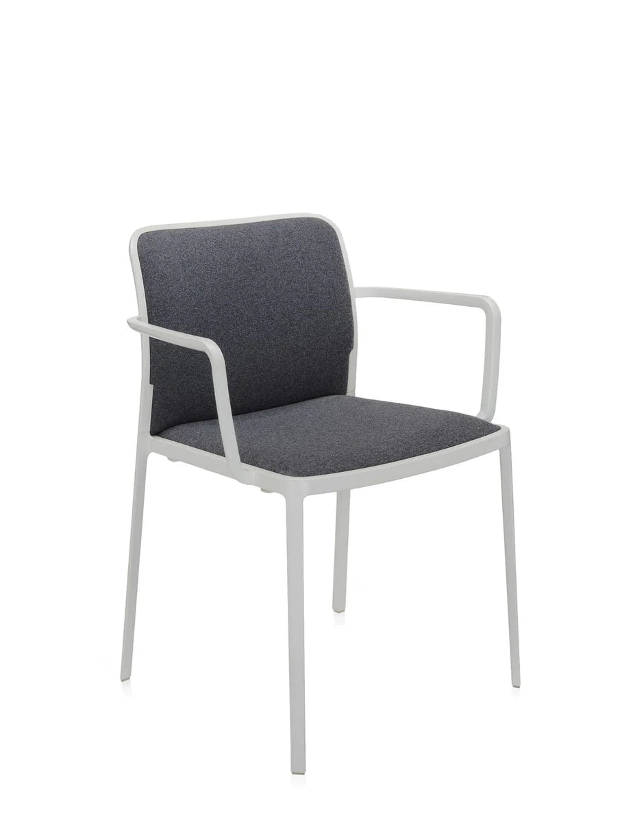 [product_category]-Kartell Audrey Soft Armchair, White/Grey-Kartell-8058967162417-05976BC-KAR-2