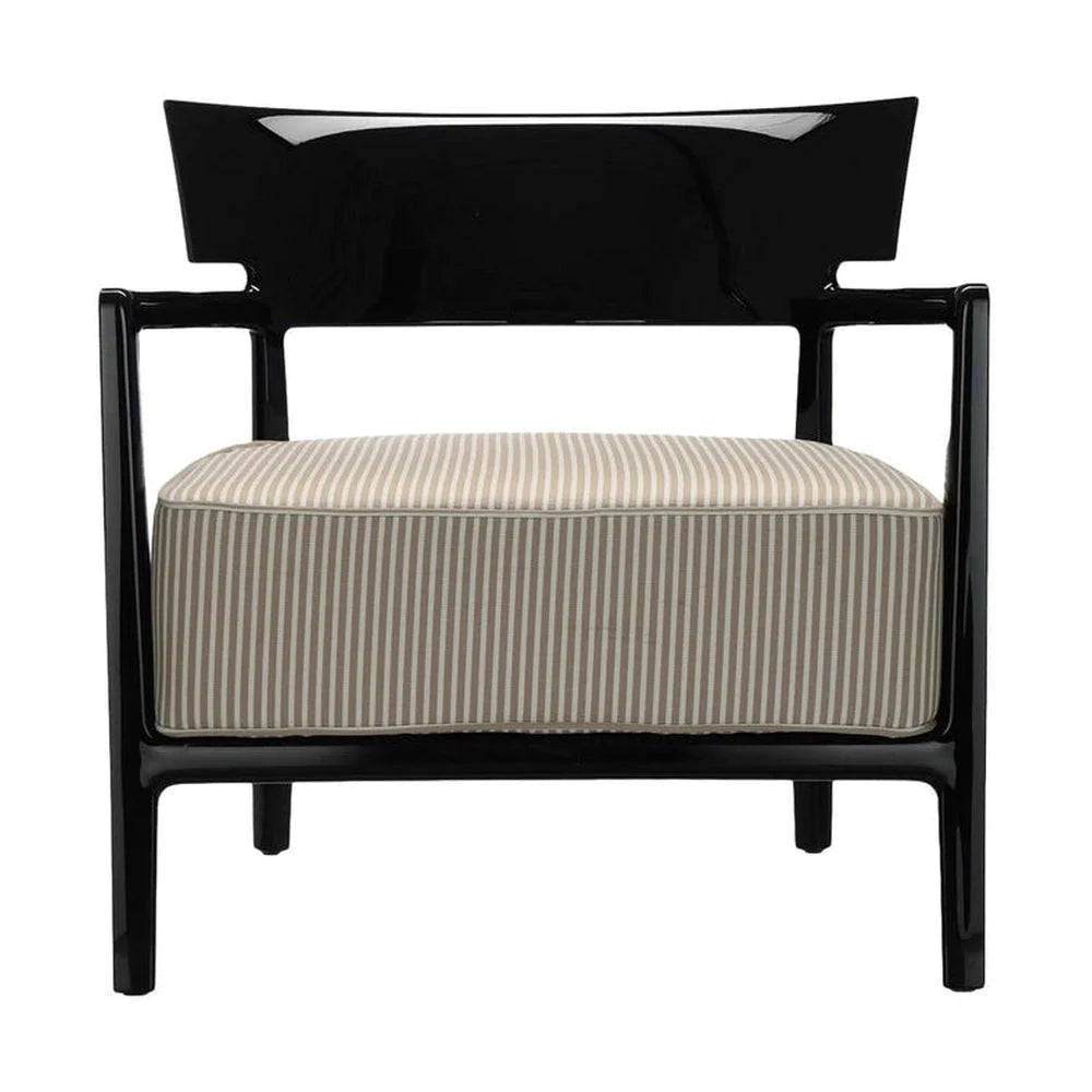 [product_category]-Kartell Cara Outdoor Armchair, Black/Beige-Kartell-8058967288438-058444I-KAR-1