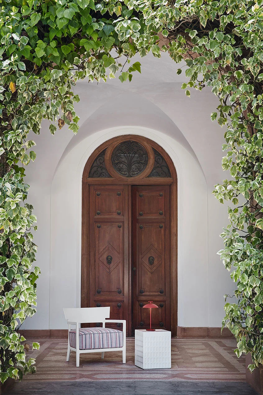 [product_category]-Kartell Cara Outdoor Armchair, Black/Beige-Kartell-8058967288438-058444I-KAR-4
