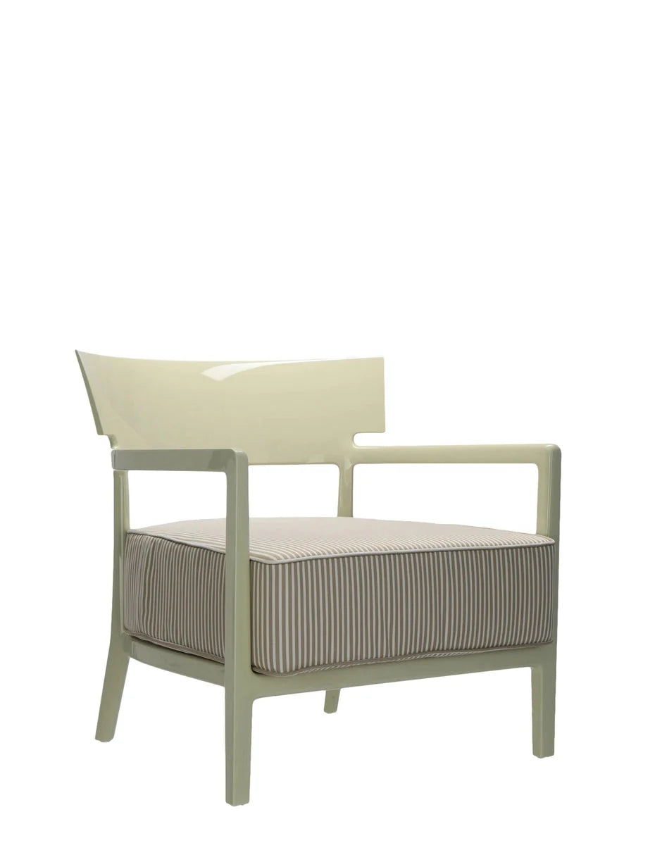 [product_category]-Kartell Cara Outdoor Armchair, Green/Beige-Kartell-8058967288377-058442I-KAR-2