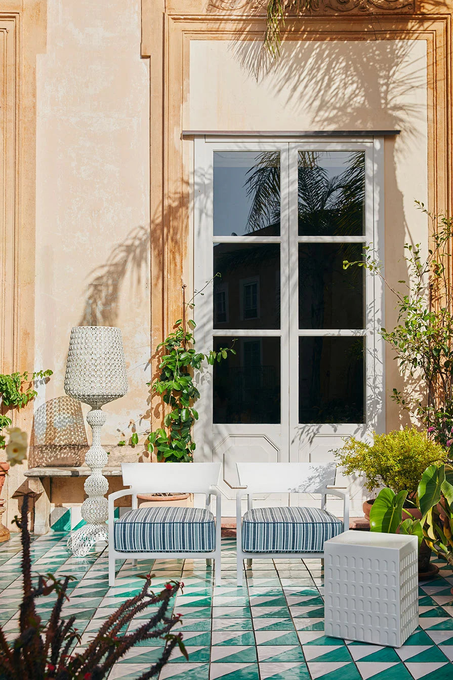 [product_category]-Kartell Cara Outdoor Armchair, Rust/Blue/Orange-Kartell-8058967288391-058443M-KAR-5