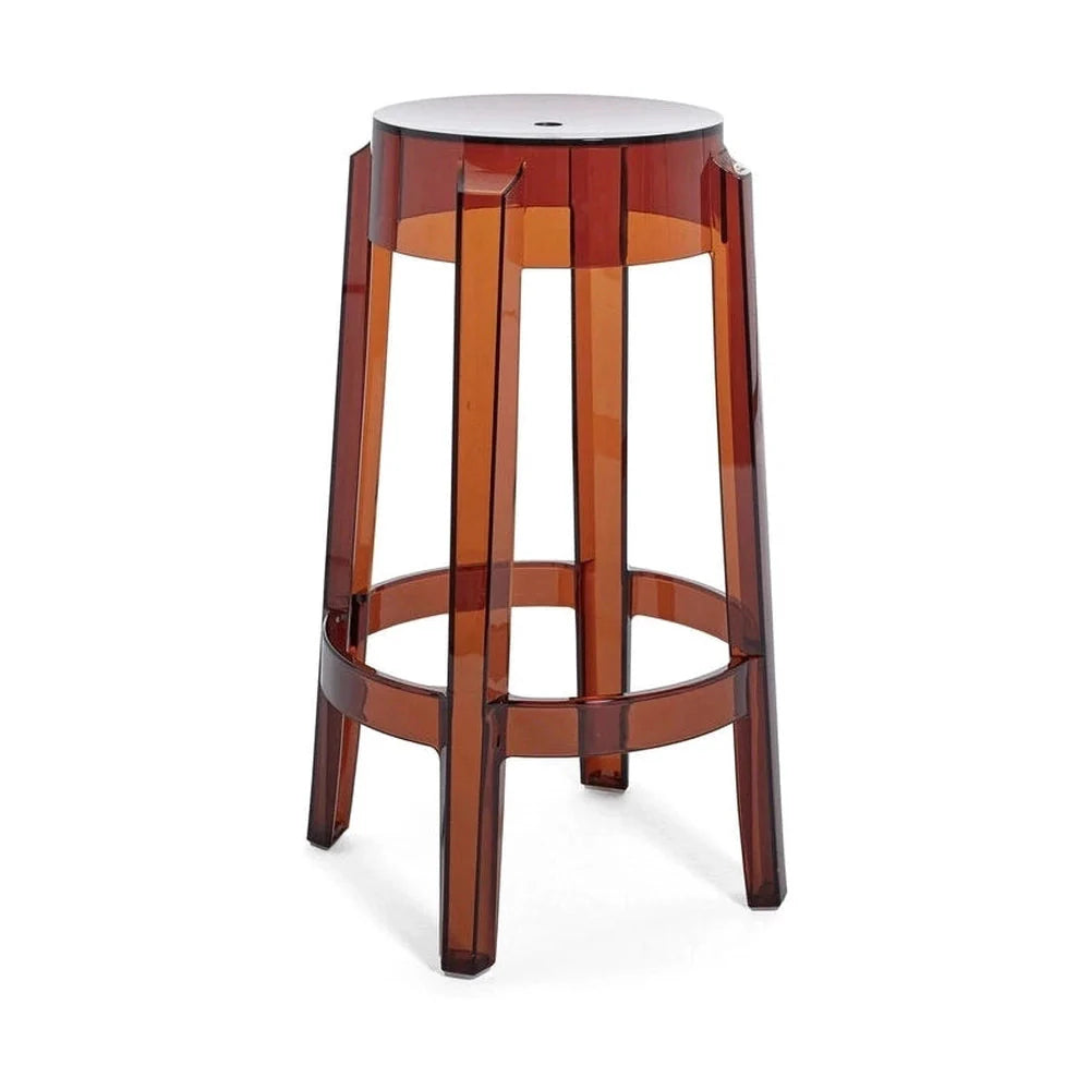 [product_category]-Kartell Charles Ghost Stool 65 Cm, Amber-Kartell-8058967311082-04898Z2-KAR-1