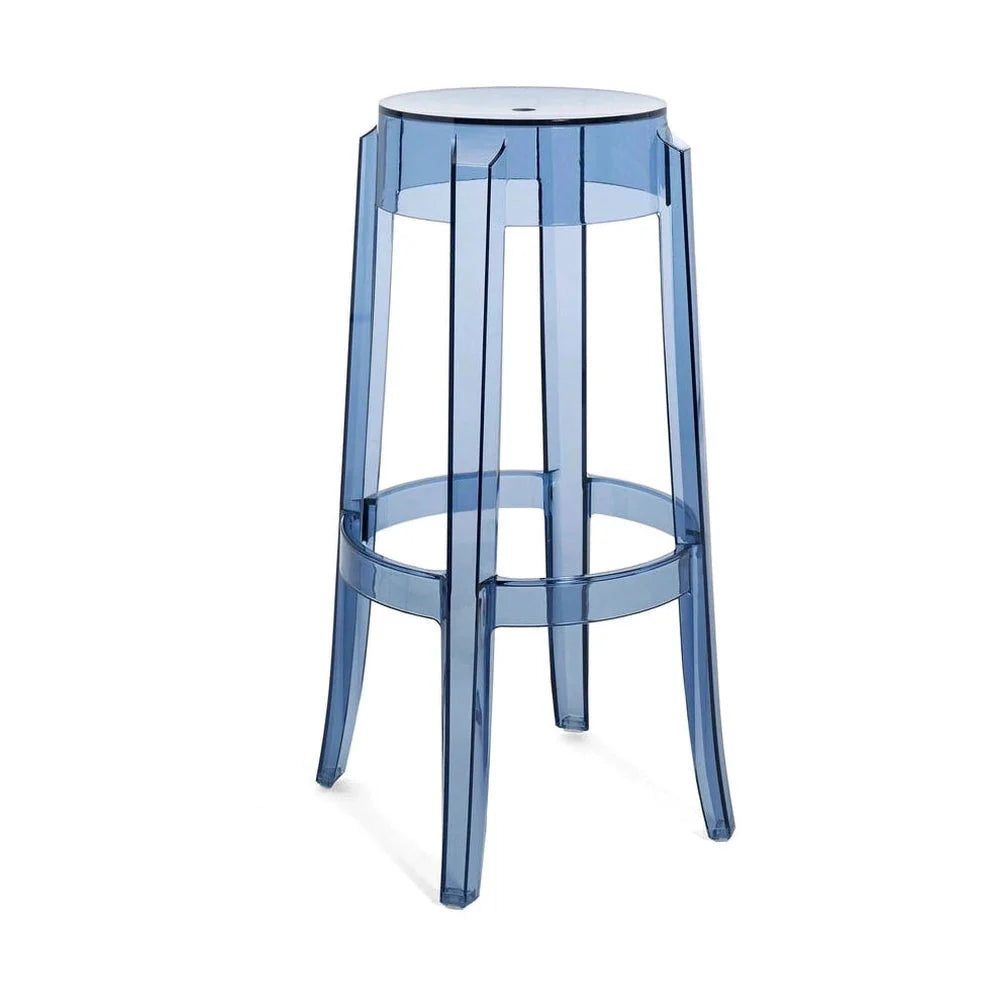[product_category]-Kartell Charles Ghost Stool 75 Cm, Dust-Kartell-8058967311143-04899Z4-KAR-1