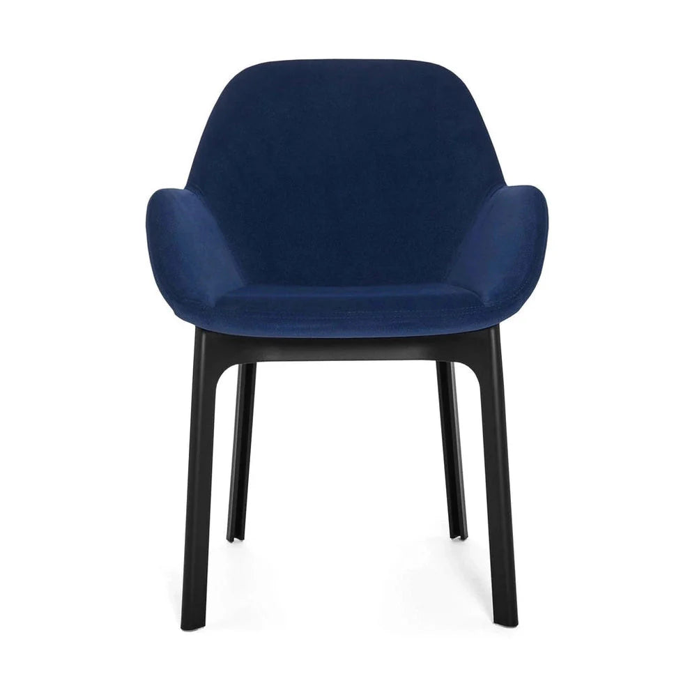 [product_category]-Kartell Clap Aquaclean Armchair, Black/Blue-Kartell-8058967313321-04187N6-KAR-1