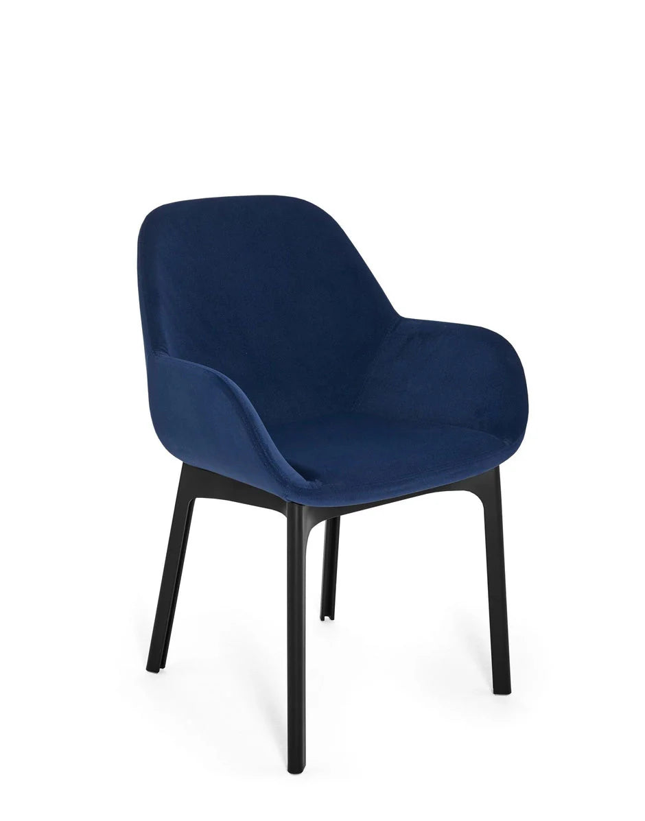 [product_category]-Kartell Clap Aquaclean Armchair, Black/Blue-Kartell-8058967313321-04187N6-KAR-2