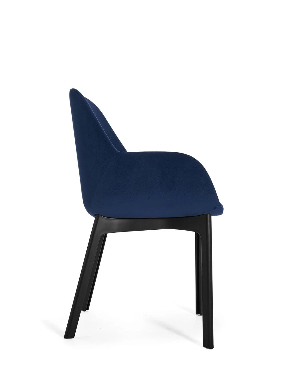[product_category]-Kartell Clap Aquaclean Armchair, Black/Blue-Kartell-8058967313321-04187N6-KAR-3