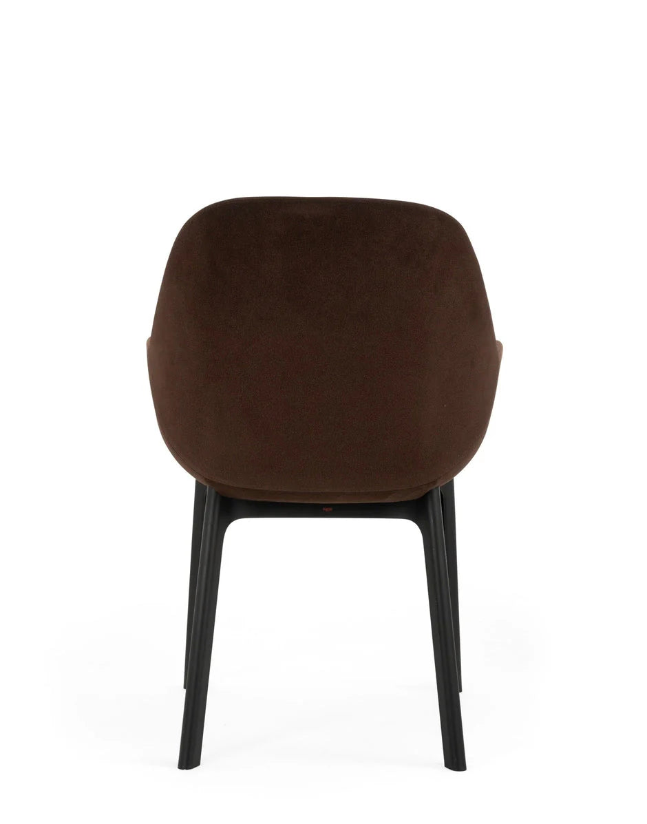 [product_category]-Kartell Clap Aquaclean Armchair, Black/Brick Red-Kartell-8058967313246-04187N2-KAR-4