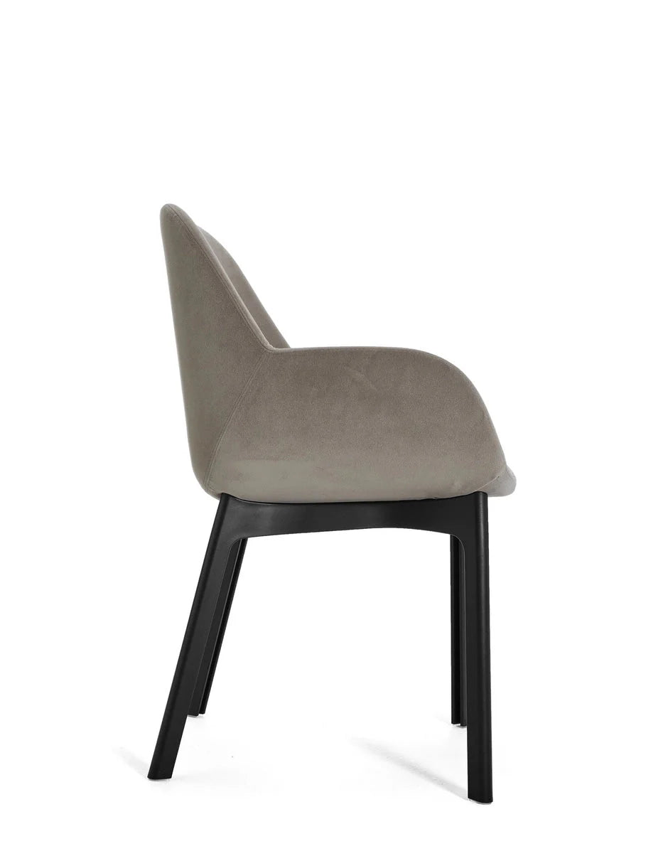 [product_category]-Kartell Clap Aquaclean Armchair, Black/Ecru-Kartell-8058967313222-04187N1-KAR-3