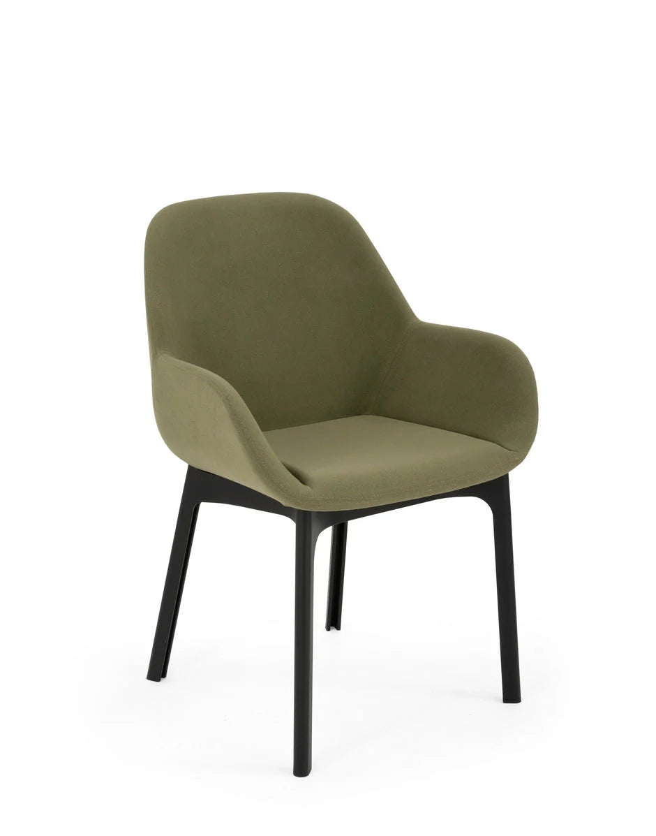 [product_category]-Kartell Clap Aquaclean Armchair, Black/Green-Kartell-8058967313284-04187N4-KAR-2