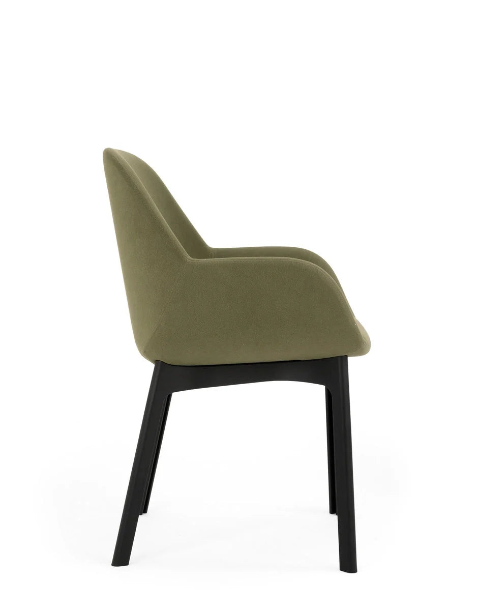 [product_category]-Kartell Clap Aquaclean Armchair, Black/Green-Kartell-8058967313284-04187N4-KAR-3