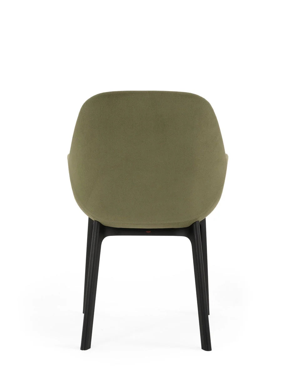 [product_category]-Kartell Clap Aquaclean Armchair, Black/Green-Kartell-8058967313284-04187N4-KAR-4