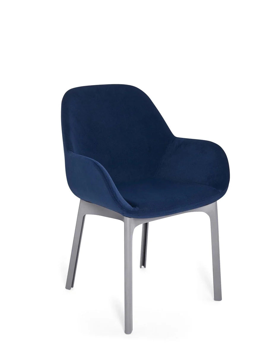[product_category]-Kartell Clap Aquaclean Armchair, Grey/Blue-Kartell-8058967313208-04187G6-KAR-2