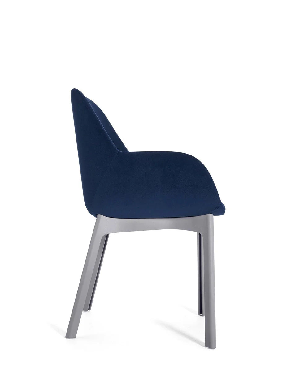 [product_category]-Kartell Clap Aquaclean Armchair, Grey/Blue-Kartell-8058967313208-04187G6-KAR-3