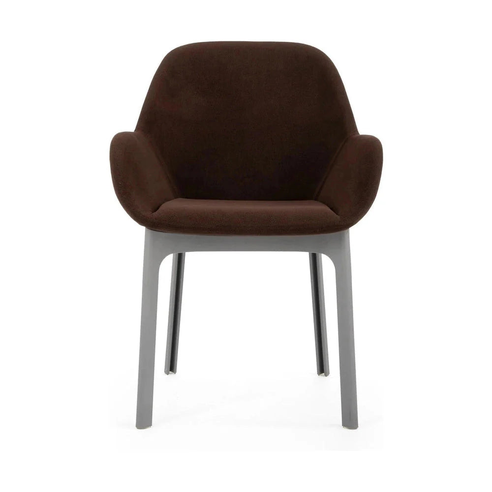 [product_category]-Kartell Clap Aquaclean Armchair, Grey/Brick Red-Kartell-8058967313123-04187G2-KAR-1