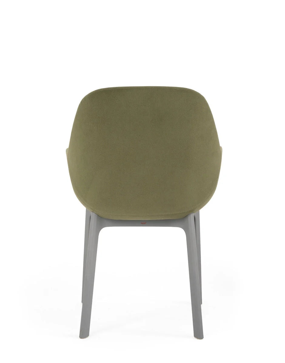 [product_category]-Kartell Clap Aquaclean Armchair, Grey/Green-Kartell-8058967313161-04187G4-KAR-4