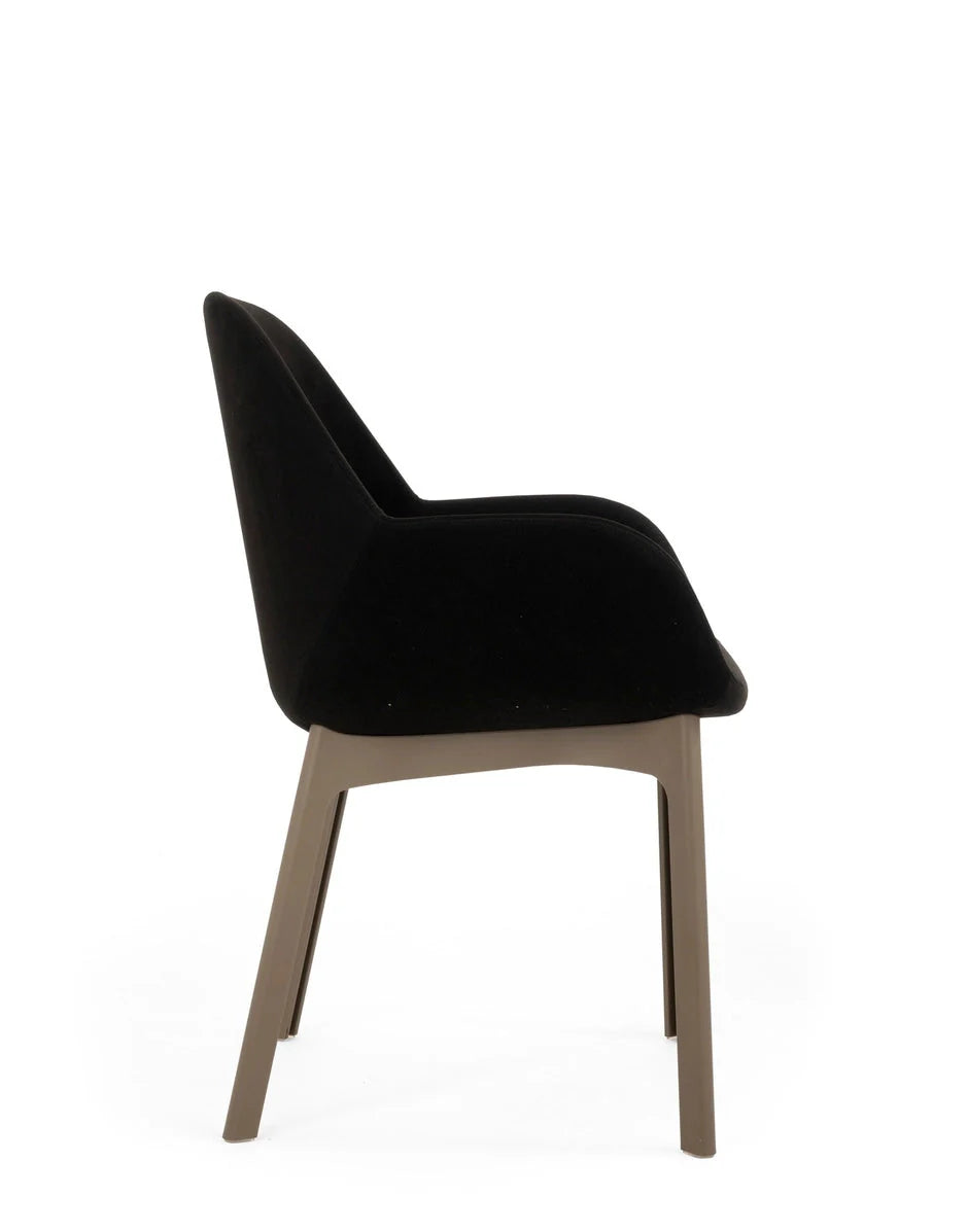 [product_category]-Kartell Clap Aquaclean Armchair, Taupe/Black-Kartell-8058967313024-04187T3-KAR-3