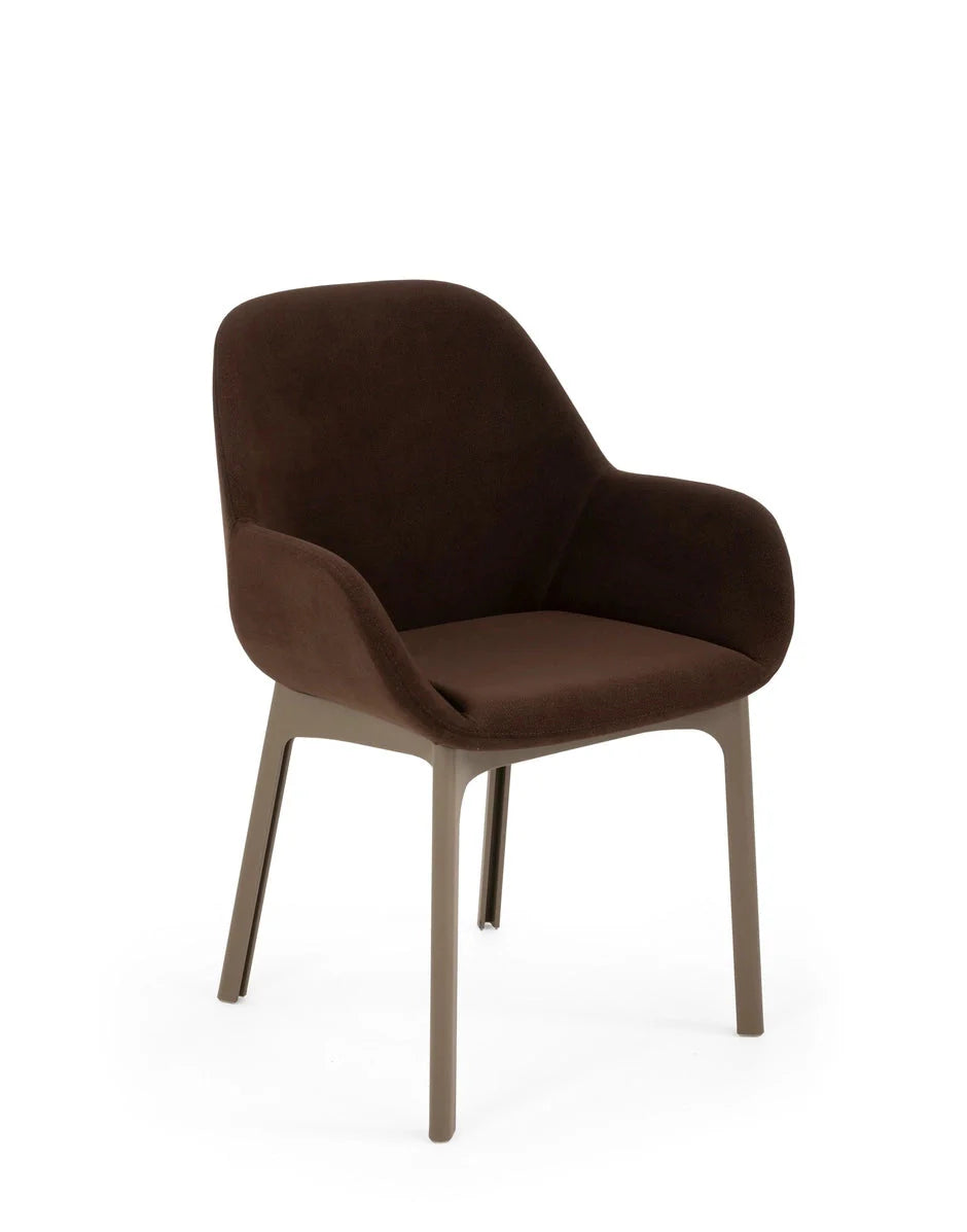 [product_category]-Kartell Clap Aquaclean Armchair, Taupe/Brick Red-Kartell-8058967313000-04187T2-KAR-2