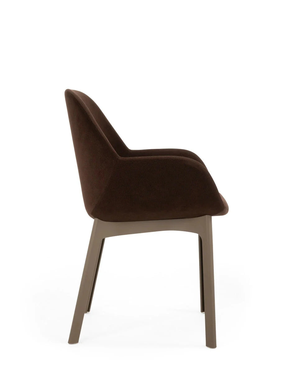 [product_category]-Kartell Clap Aquaclean Armchair, Taupe/Brick Red-Kartell-8058967313000-04187T2-KAR-3