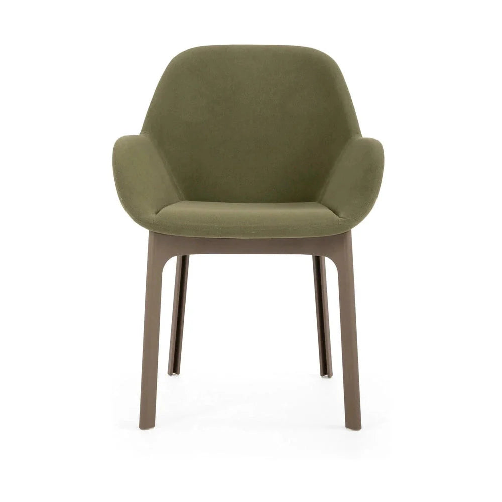 [product_category]-Kartell Clap Aquaclean Armchair, Taupe/Green-Kartell-8058967313048-04187T4-KAR-1