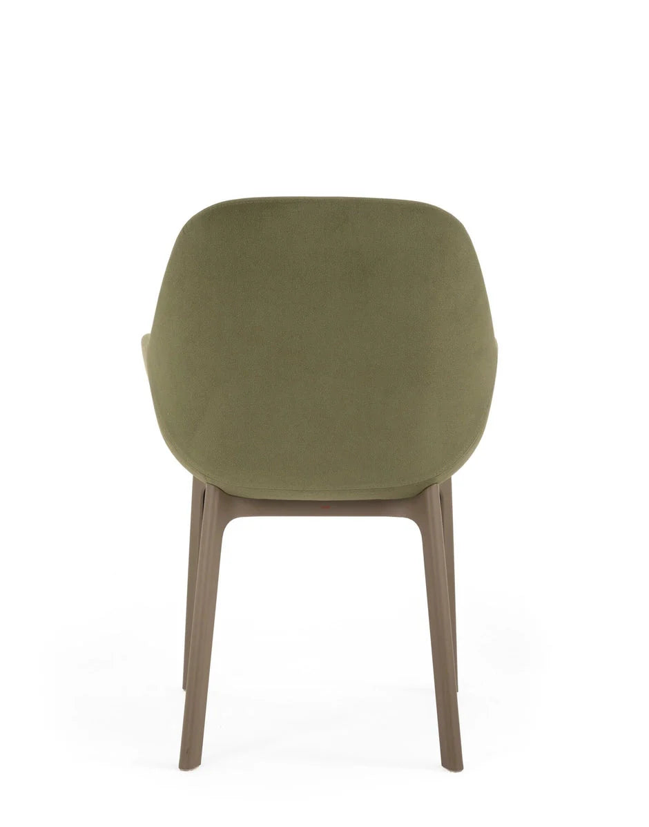 [product_category]-Kartell Clap Aquaclean Armchair, Taupe/Green-Kartell-8058967313048-04187T4-KAR-4