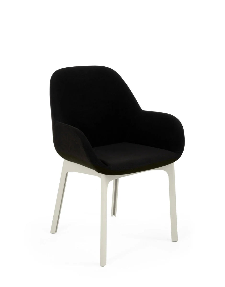 [product_category]-Kartell Clap Aquaclean Armchair, White/Black-Kartell-8058967312904-04187B3-KAR-2