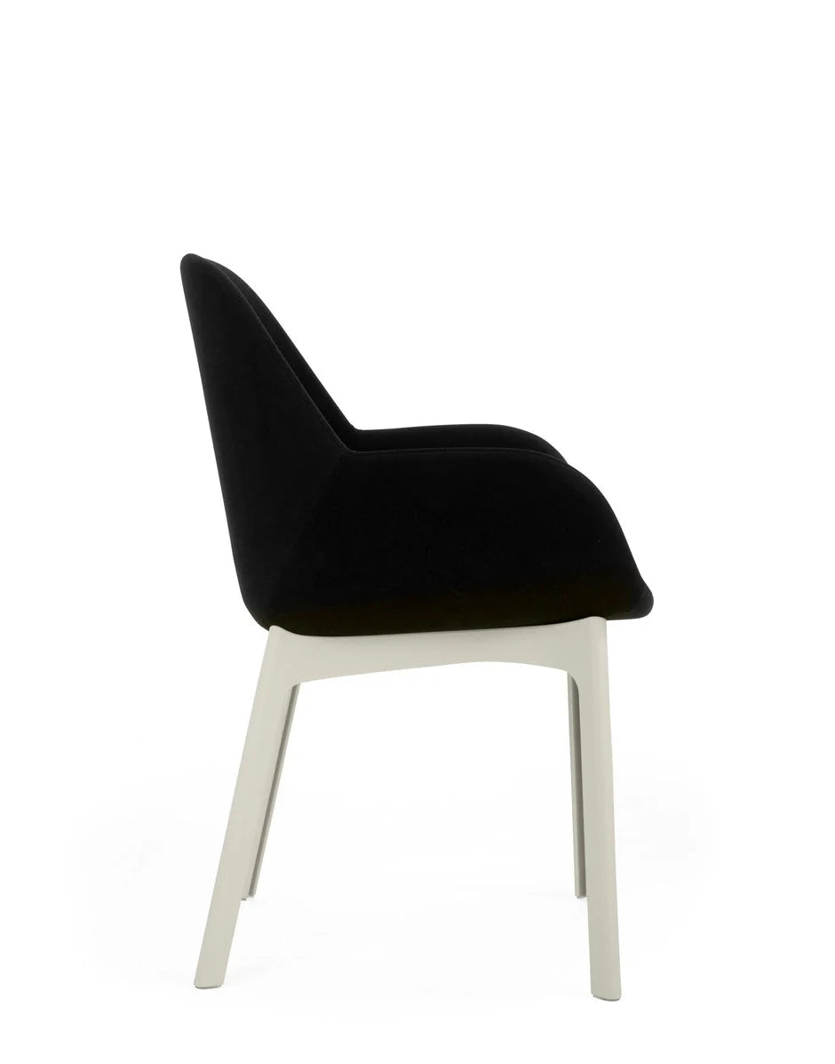 [product_category]-Kartell Clap Aquaclean Armchair, White/Black-Kartell-8058967312904-04187B3-KAR-3