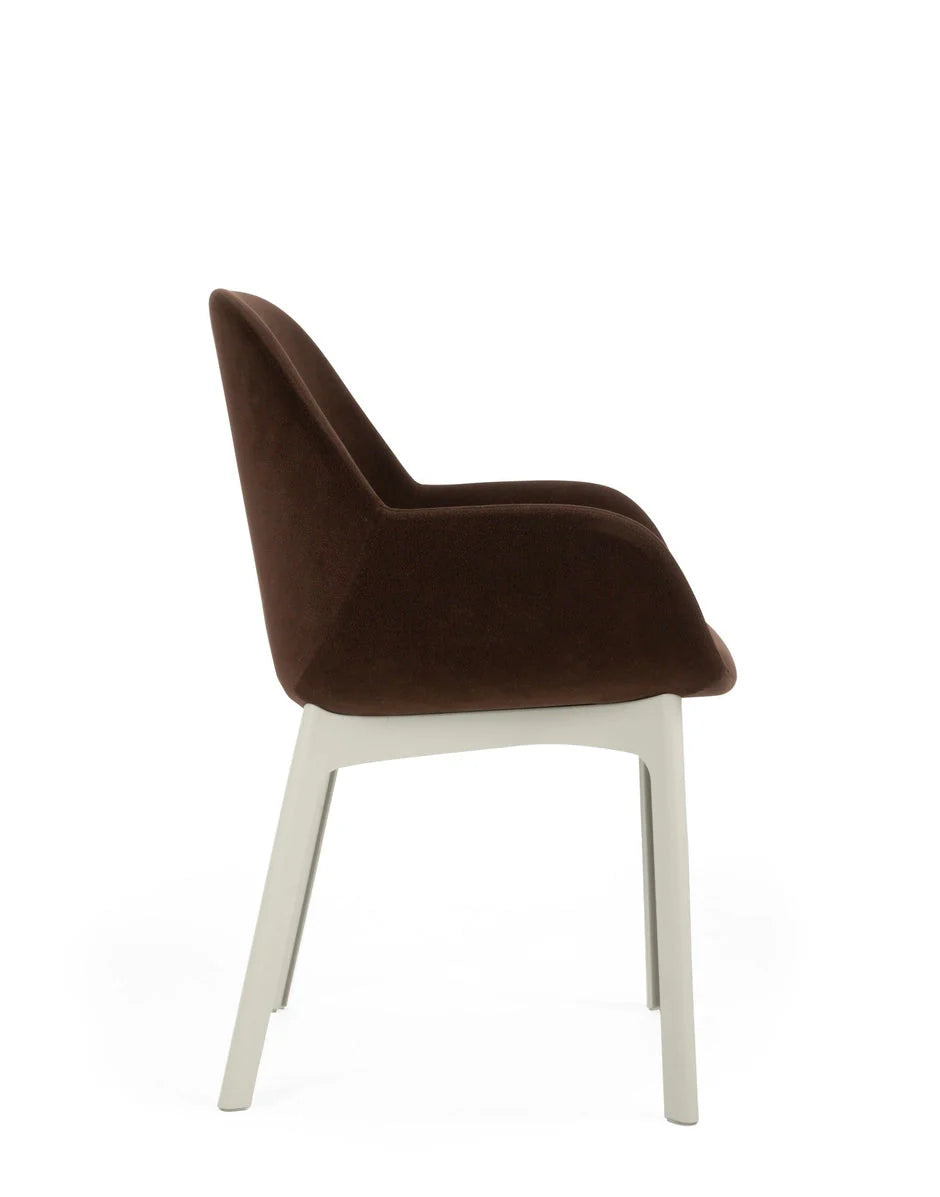 [product_category]-Kartell Clap Aquaclean Armchair, White/Brick Red-Kartell-8058967312881-04187B2-KAR-3