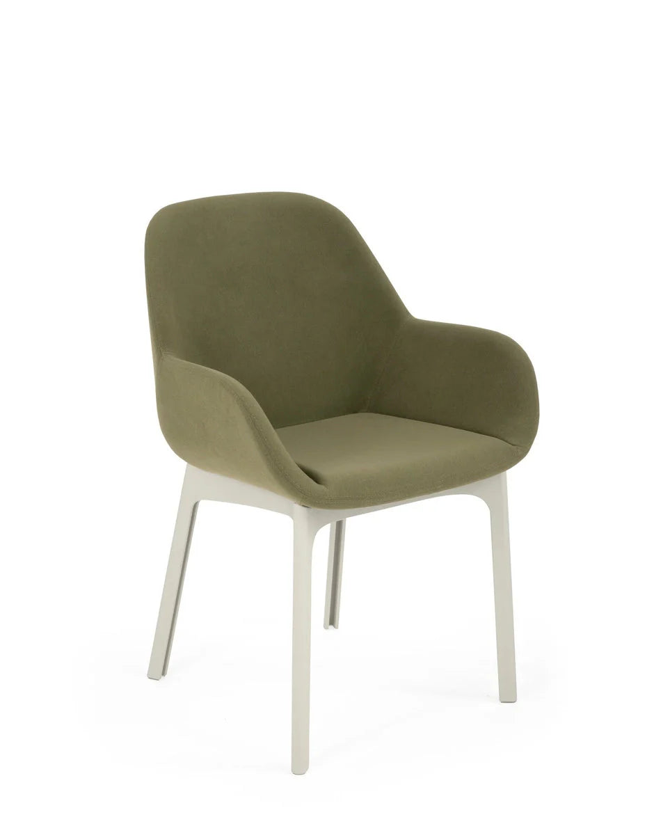 [product_category]-Kartell Clap Aquaclean Armchair, White/Green-Kartell-8058967312928-04187B4-KAR-2