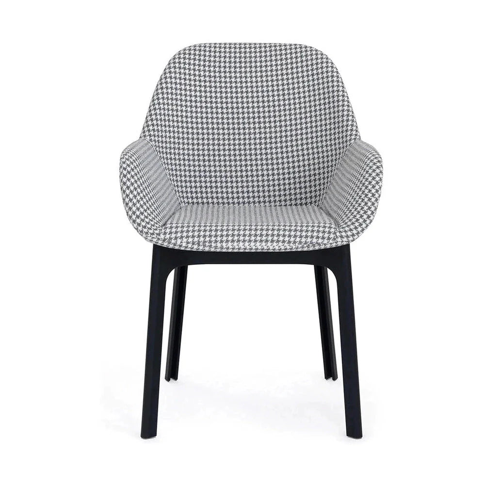 [product_category]-Kartell Clap Armchair, Black/Houndstooth Grey-Kartell-8058967287660-04182NF-KAR-1