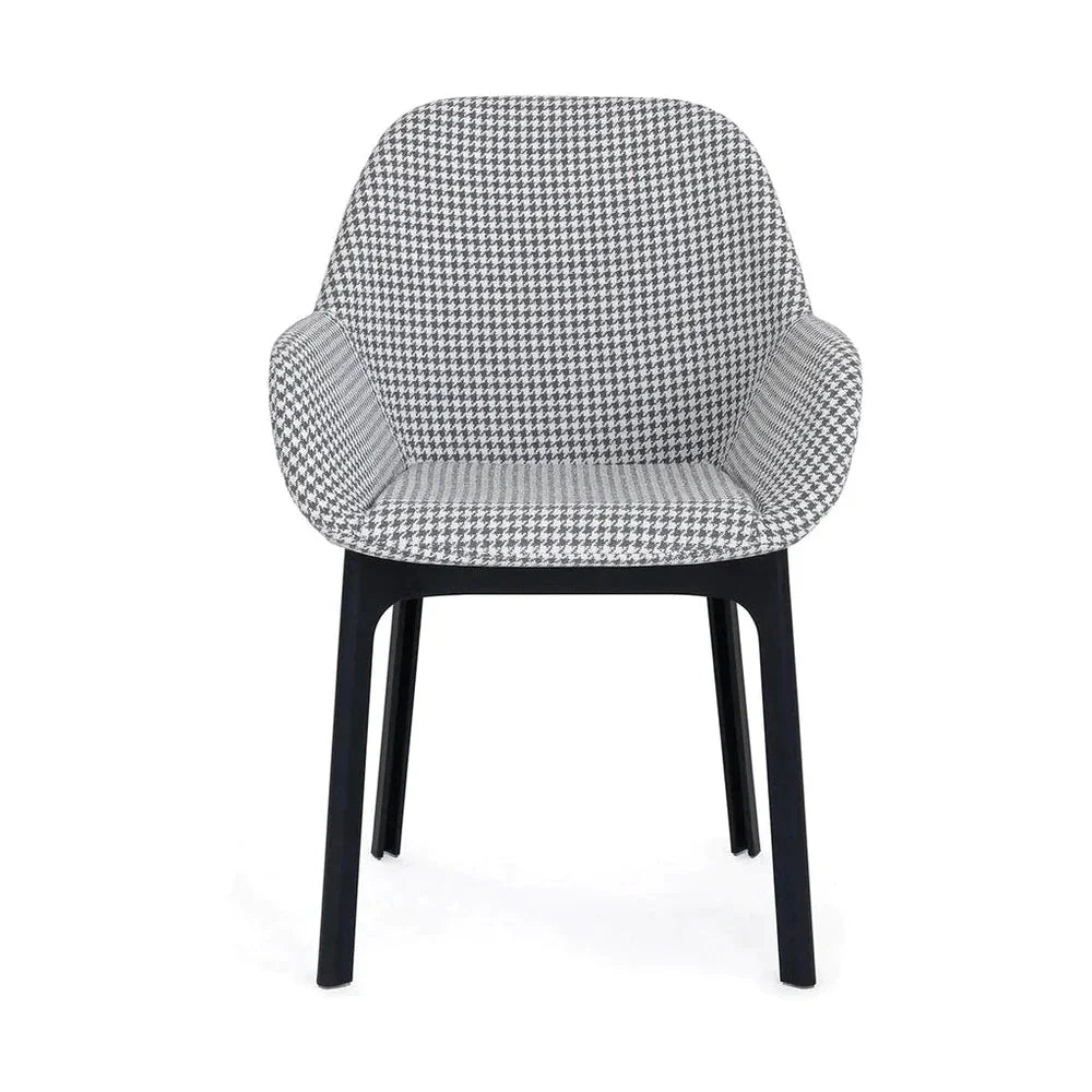 [product_category]-Kartell Clap Armchair, Black/Houndstooth Grey-Kartell-8058967287660-04182NF-KAR-8