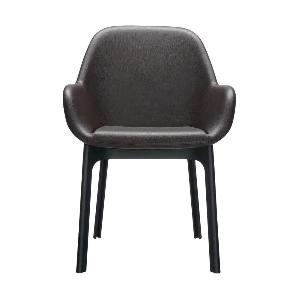 [product_category]-Kartell Clap Pvc Armchair, Black/Brick Red-Kartell-8058967203530-04183NM-KAR-1