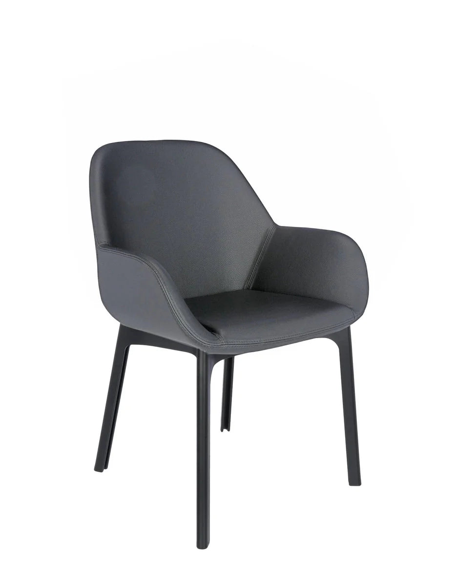 [product_category]-Kartell Clap Pvc Armchair, Black/Dark Grey-Kartell-8058967203516-04183NG-KAR-2