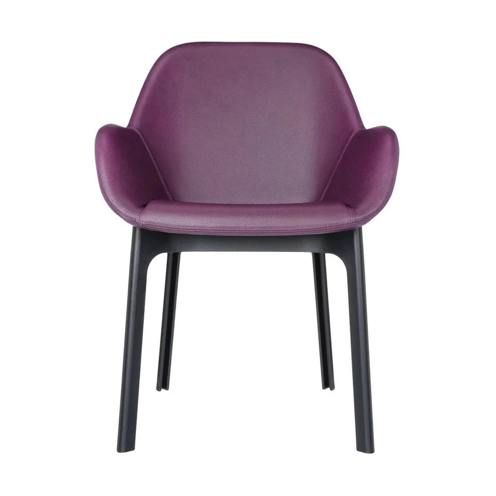 [product_category]-Kartell Clap Pvc Armchair, Black/Plum-Kartell-8058967203578-04183NP-KAR-1