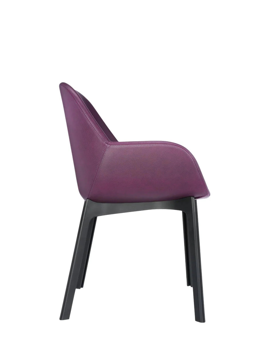 [product_category]-Kartell Clap Pvc Armchair, Black/Plum-Kartell-8058967203578-04183NP-KAR-3